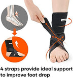 NEOFECT Drop Foot Brace - Adjustable AFO Ankle Brace for Walking & Stroke Recovery, Breathable Material for Ankle and Foot Support, Comfortable Design (Large/Right)