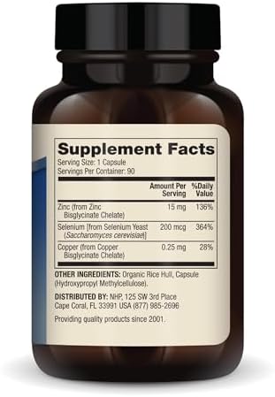 Dr. Mercola Zinc Plus Selenium - Mineral Blend Supplement - for Immune, Brain & Respiratory Support - Contains Zinc Glycinate Chelate & Copper - GMO-Free & Gluten-Free - 90 Capsules (90 Servings)