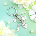 Dental Hygienist Gifts for Women Men Dental Assistant Accessories Tooth Keychain for Dentist Graduation Birthday Christmas Toothbrush Toothpaste Floss Keychain