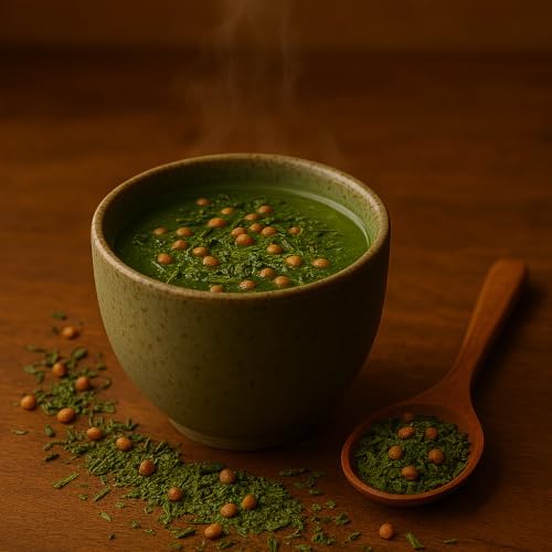 One With Tea Organic Japanese Genmaicha with Matcha Green Tea Loose Leaf – Premium Whole Leaf Sencha with Roasted Brown Rice & Matcha, USDA Organic, Rich & Smooth Flavor, Traditional Japanese Tea