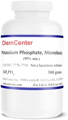 Potassium Phosphate, Monobasic, 99% min., 500 Grams