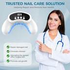 Nail Fungus Laser Treatment LED Light Device – Safe & Gentle Home Nail Care for Strong,Healthy-Looking Nails, Cordless Portable Design, Easy One-Button Use