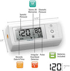 Microlife Series 200 Automatic Upper Arm Blood Pressure Monitor, Wide-Range Cuff Fits Most Adult Arms up to 16.5 in/Large, (Stores 30 Results), Compact Digital Blood Pressure Machine, Storage Pouch