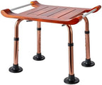 Teak Shower Bench Stool Chair Seat for Inside Shower Bath Sauna, for Elderly and Disabled