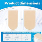 Adjustable Heel Lifts(4 Layers), 1/4', 1/2', 3/4',1' Height Increase Insoles for Leg Length Discrepancy - Small Shoe Lifts for Women, Shoe Inserts Comfort Half Foot Pads for Heel Pain