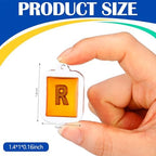 12 Pcs X-Ray Markers with Lead L & R Letters X-ray Markers in Radiology Small Rectangle Generic Marker for Radiology Nurses Doctors Orthopedic Student Teachers Gifts
