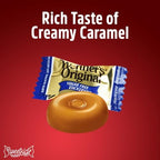 Original Caramel Hard Candies, 2 Pack of Individually Wrapped Sugar Free Hard Candy 7.7oz Each, Ideal Hard Candy for Holiday Treats, Perfect Caramel Candy for Sharing or Stocking Up