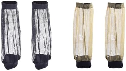 Mesh Anti-Mosquito Foot Sleeves Outdoor Survival Sports Net Jungle Mosquito Sock Leg Protector Camping Equipment Green 1 Pai
