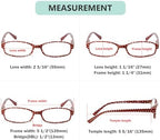 Eyekepper 4 Pack Ladies Fashion Reading Glasses - Polka Dots Design Small Lens Readers for Women Reading +1.75