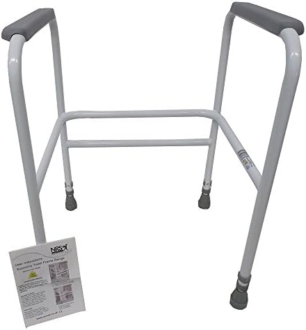 NRS Healthcare M00869 Free Standing Toilet Frame - Height Adjustable (Eligible for VAT Relief in the UK)