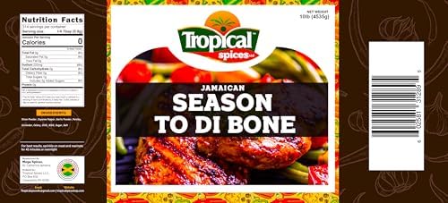 Tropical Spices Jamaican Style Complete Seasoning (10LB) - Freshly Ground Powder Made from Finest Natural Ingredients, All Purpose Seasoning and Spices for Cooking Anything, Gluten Free, Keto Friendly