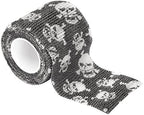 ATOMUS 5pcs 5cm * 1.8m Disposable Cohesive Self-adhesive Tattoo Grip Bandage Roll Mini Elastic Handle Grip Tube Cover Wrap (#01)