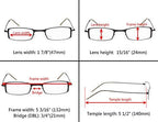 Eyekepper 3-Pack Unique Lightweight Stainless Steel Frame Reading Glasses For Men and Women Silver +1.25