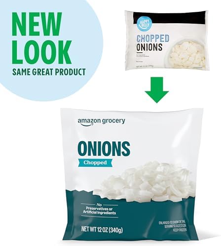 Amazon Grocery, Chopped Onions, 12 Oz, Frozen