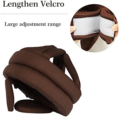 Elderly Protective Hat Thick Soft Helmet Seniors Anti-Fall Head Protection Hat Adjustable Safety Helmet Bump Cap for Old Man Surgery Recovery Head Injury Stroke Patient