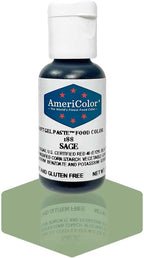 AmeriColor, Sage, 0.75 Ounce Bottle, Soft Gel Paste Food Color