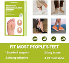 Bukihome Callus Cushions Corn Removers for Foot Bottom, 1/5" Thick Oval Corn Removers Callus Pads, Adhesive Corn Pads for Men & Women - Relieve Friction, Pressure & Shoe Rubbing (Beige, 42 Count)