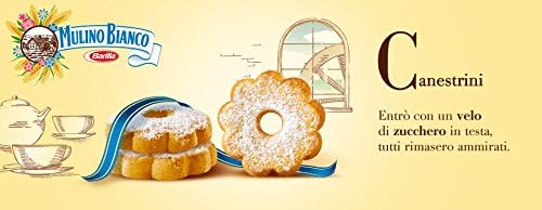 Mulino Bianco: "Canestrini" Biscuits with icing sugar - 7.05 Oz (200g) Pack of 3 [ Italian Import ]