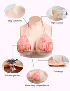 Realistic Silicone Breastplate – Fake Boobs for Cosplay, Crossdressing & Transgender Transition B-G Cup Silicone Breast Forms