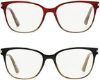 Foster Grant womens Dakota 2-pack Reading Glasses Cat-Eye Reading Glasses