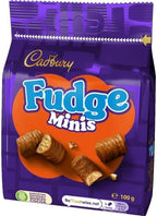 Cadbury Chocolate Fudge Minis Bites, Sharing Bag, Bite Size Treats, 100 g (Pack of 1)