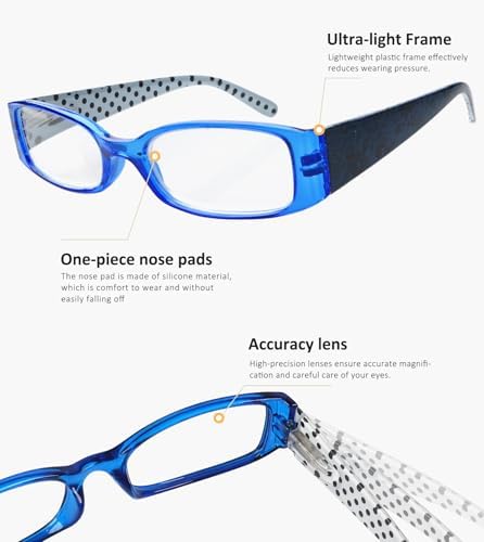 BFOCO 10-Pack Round Reading Glasses Women Readers Sunglasses Men