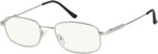 Eyekepper UV Protection Progressive Reading Glasses 3 Levels Multifocus Readers Men Women Bendable Memory Frame (Silver, +3.50)