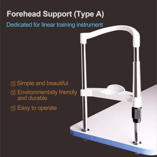 Optometry Lifting Chin Bracket,Adjustable Optometry Chin Rest with Forehead Support - Ergonomic Lifting Bracket for Vision Training, Auto Refractometers and Optical Equipment Accessories