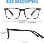 2 Pack Blue Light Blocking Glasses for Computer Eye Strain