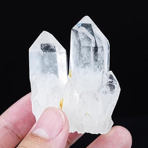 White Crystal Quartz Cluster,Irregular Clear, Raw Stone Ornament Feng Shui Home Decor,50~70g Gemstone Stone