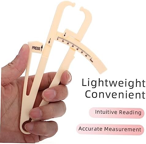 2Pcs Handheld Fat Caliper Measurement Device for Accurate Body Measuring Lightweight and Portable Skinfold Tool for Men and Women Simple Design for Easy Use