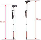 Adjustable Folding Support Walking Cane for The Blind 31.5 inch - 35.4 inch (Folds Down 4 Sections),Lightweight & Portable Walking Stick Mobility Aid