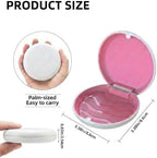 ARGOMAX Aligner Case, Retainer Case Compatible with Invisalign, Silicone Inner Support Protection, Magnet Closure Braces Box, 1 Piece Orthodontic Box (White)