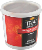 Thai Kitchen Red Curry Paste, 35 oz (Pack of 6) - Six 35 Ounce Tubs of Thai Red Curry Paste with Red Chili Pepper, Lemongrass, Thai Ginger and Spices, Perfect for Stir-Fries and Soup Bases