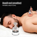 Beavorty Body Massage Suction Cup Cupping Cup with Suction Pump Kit Handheld Massage Cup for Anti Chinese Manual Body