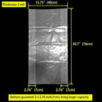 25 Pack 5 Gallon Bucket Liner Bags for Marinating and Brining, Great for Storage Food, Heavy Duty Leak Proof (2 mil)