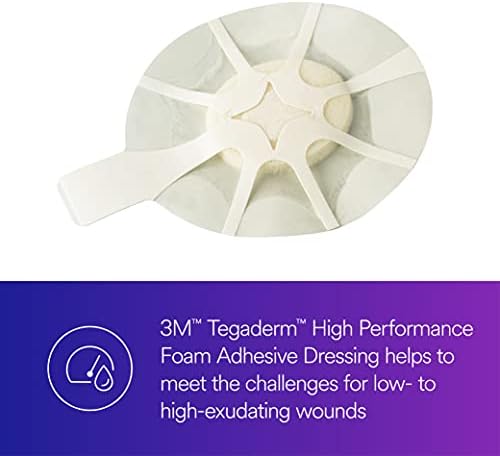 3M™ Tegaderm™ High Performance Foam Adhesive Dressing 90614, Mini Oval 10 BG/CTN 4 CTN/CS