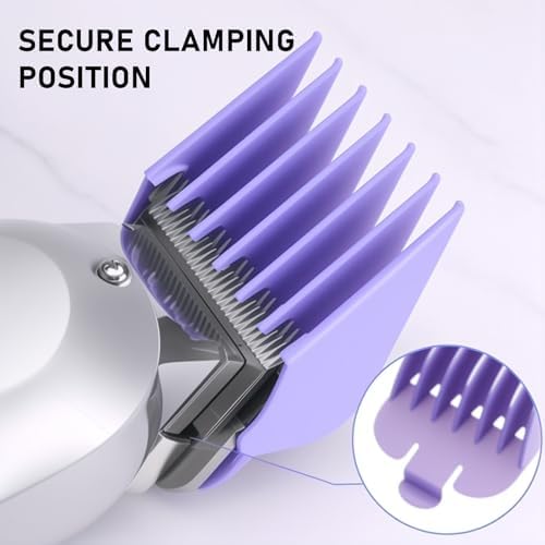 Compatible with Wahl Clipper Guards Set,10Pack Professional Hair Clipper Guards Fits for Most Wahl Clippers,Multi Color Coded Clippers Guide Comb,Cutting Length From 1/16'' to 1''.