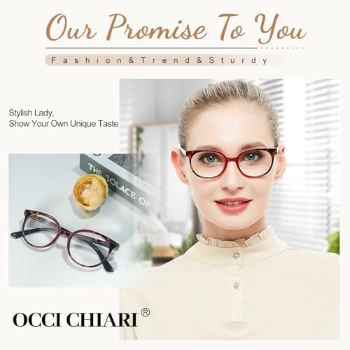 OCCI CHIARI 2.75 Reading Glasses Narrow Women Colorfull Cute Readers for Petite Face Red 2.75+ 1.0 1.25 1.5 1.75 2.0 2.25 2.5 2.75 3.0 3.5 4.0 5.0 6.0