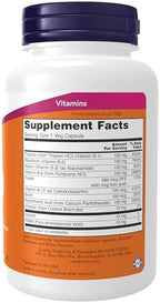 NOW Foods Supplements, Vitamin B-100, Energy Production*, Nervous System Health*, 100 Veg Capsules