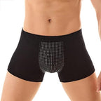 Set of 3 Men's Enlargement Underwear with Health Care Magnetic Therapy, Men's Boxer Briefs Improving Male Power