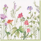Caspari French Floral Paper Cocktail Napkins - 20 Per Package