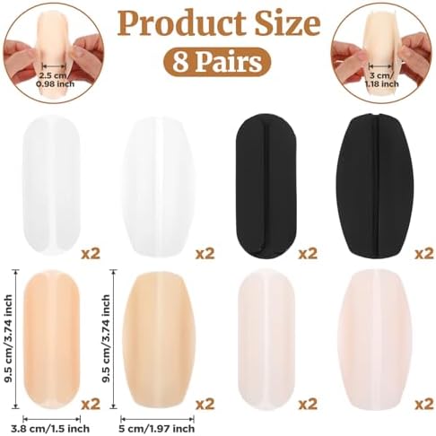 16 Pcs Bra Strap Pads, Silicone Bra Strap Cushions Anti Slip Bras Straps Holders Shoulder Protectors Pads for Reducing Bras Straps Discomfort