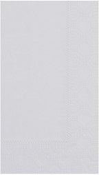 Hoffmaster 180518 Dinner Napkin, Regal Embossed, 2-Ply, 1/8 Fold, 17" Length x 15" Width, Dove Gray (8 Packs of 125)
