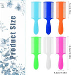 6 Pcs Head Lice Comb Plastic Fine Tooth Flea Lice Combs for Fine Hair Double Sided Nit Combs for Dandruff Removal for Adults Treatment Cats Dogs Puppy