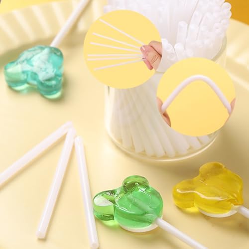 Lollipop Sticks,Cake Pop Sticks,Candy Sticks 100pcs 4 Inch,Used for Cake,Candy, Cookies, Chocolate