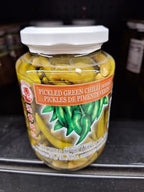Cock Pickled Chili in Vinegar Bottle, Green, 16 Ounce