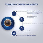 Café Najjar, Turkish Coffee with Cardamom, 450 Gr, 100% Arabica Coffee Beans, Ground Coffee, Dark Roast, Lebanese Coffee, Arabic Coffee, Coffee Beverages, Works with Turkish Coffee Machine. (1)