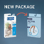 JOBST ACTIVA SoSoft 15-20 mmHg Compression Socks Knee High Closed Toe, Ribbed Design