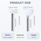 Toothpaste Squeezer 6 PCS – Stainless Steel Tube Squeezer Key Metal Toothpaste Roller Tube Wringer for Paint, Cream, Cosmetics & Hair Dye